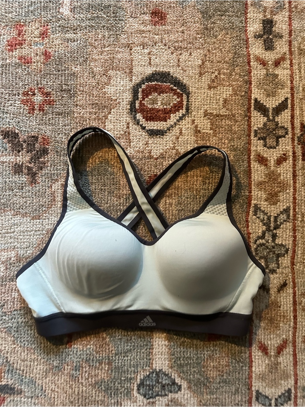 adidas Women’s Light Green Crossback Sports Bra